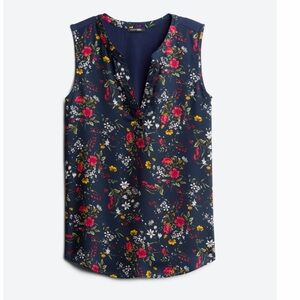 PAPERMOON Fayette Mixed Material Blouse - Color Navy - Size 2X